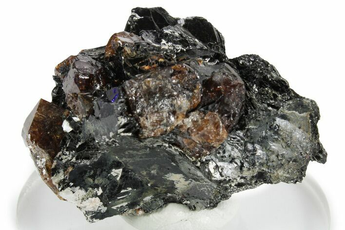 Fluorescent Zircon Crystals in Biotite Schist - Norway #351540